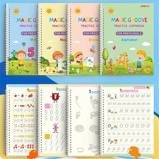 Magic Copybook Drawing Toys for Kids Montessori Reusable Pen Control Training and Educational Learning Sticker Toy - ToylandEU