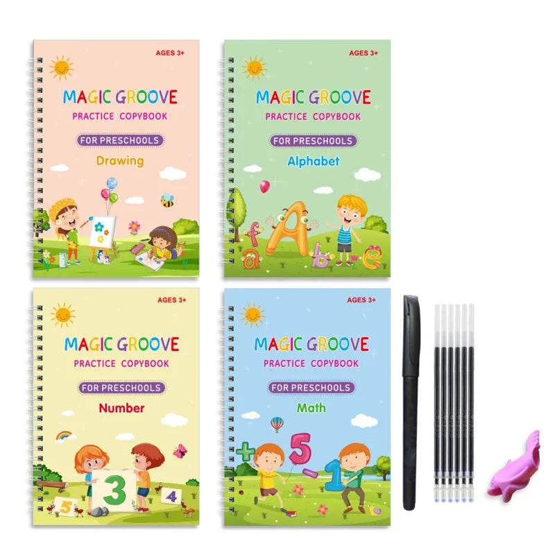 Magic Copybook Drawing Toys for Kids Montessori Reusable Pen Control Training and Educational Learning Sticker Toy - ToylandEU