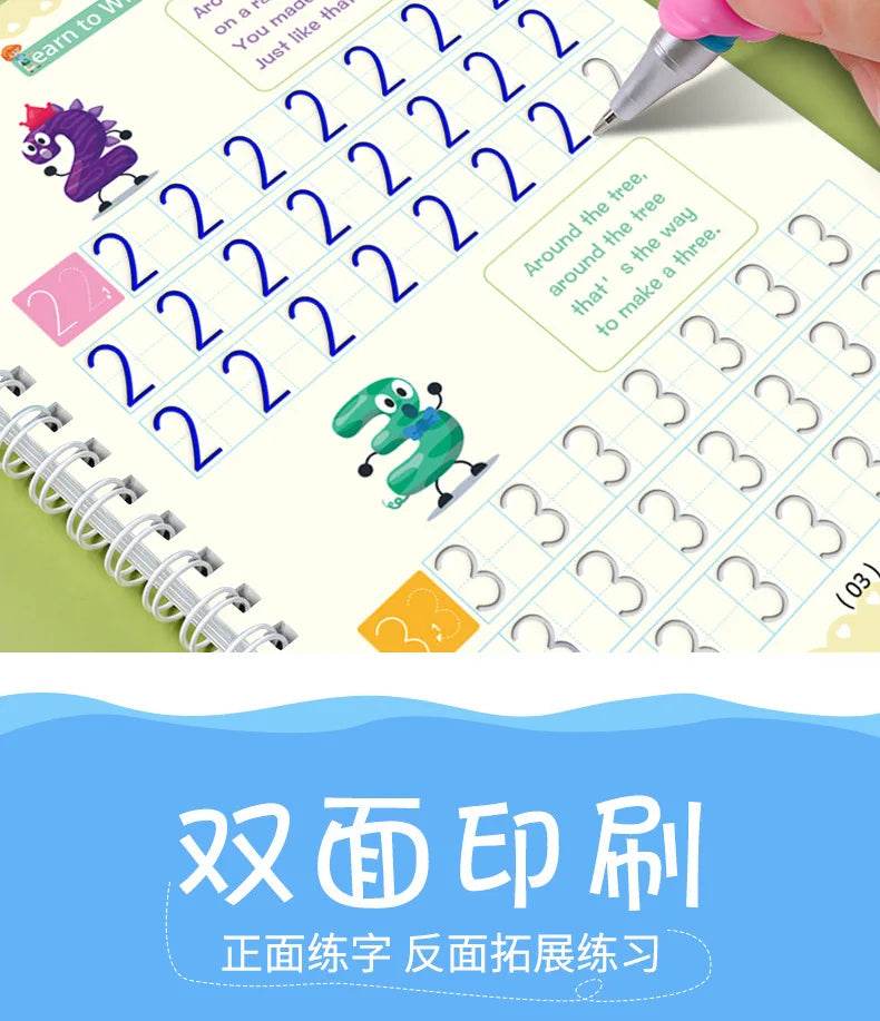 Magic Copybook Drawing Toys for Kids Montessori Reusable Pen Control Training and Educational Learning Sticker Toy - ToylandEU