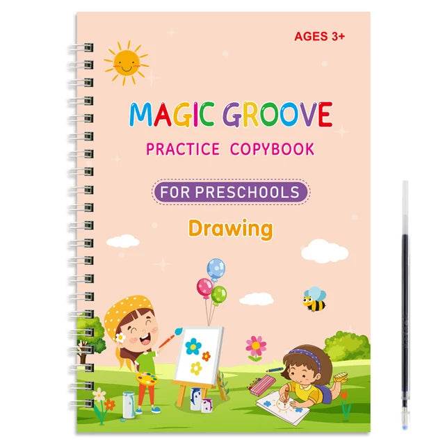 Magic Copybook Drawing Toys for Kids Montessori Reusable Pen Control Training and Educational Learning Sticker Toy - ToylandEU
