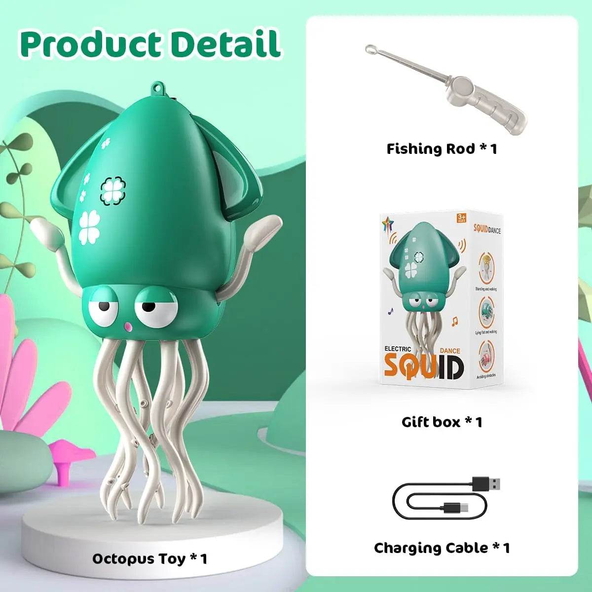 Magic Dancing Octopus Toy With Lights And Music For Kids - ToylandEU