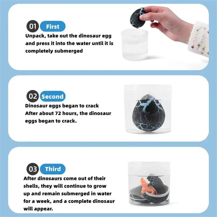 Magic Dinosaur Eggs Water Activated Transforming Hatchlings - ToylandEU