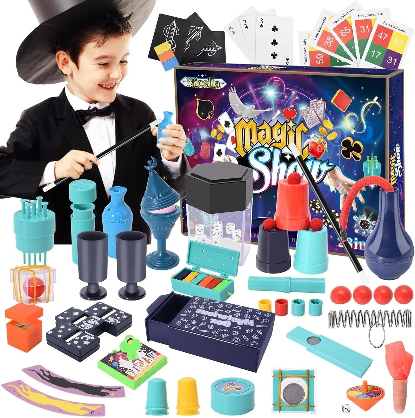  Magic Set 28in1 Trick Wand | Ages 6 To 12 | Toylandeu™ 