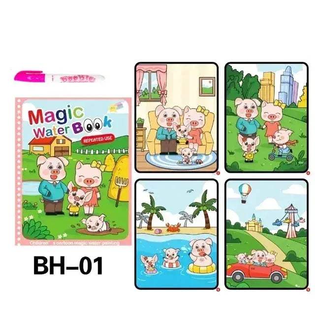 Magic Water Drawing Book For Toddlers Educational Montessori Toys - ToylandEU