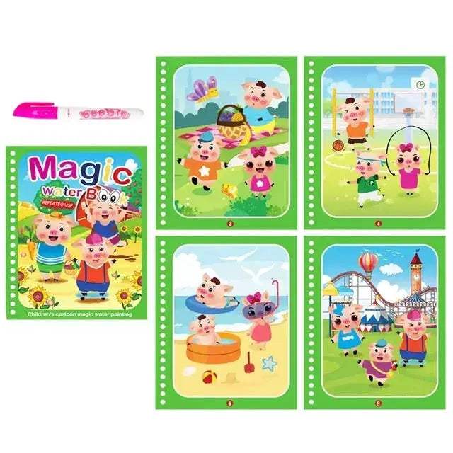 Magic Water Drawing Book For Toddlers Educational Montessori Toys - ToylandEU
