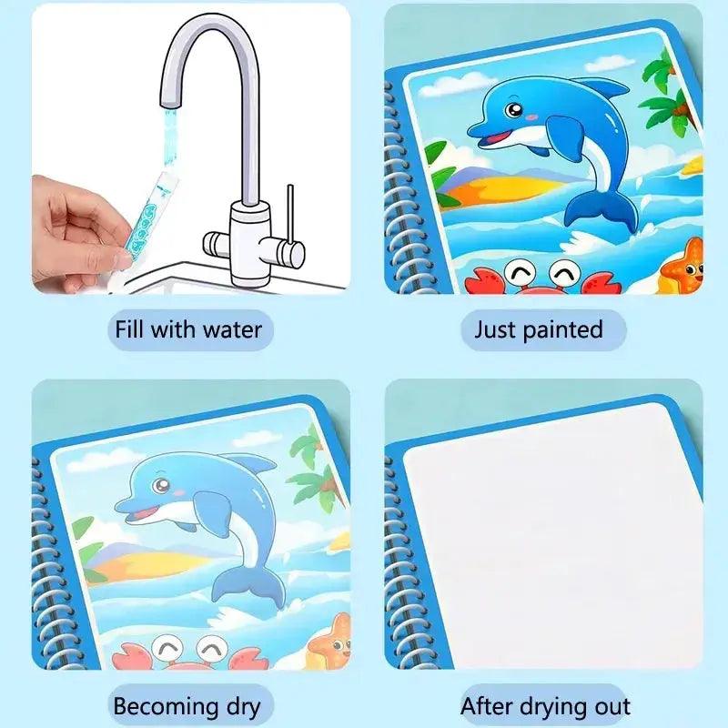  Magic Water Drawing Book For Toddlers Montessori Toy -  ToylandEU™