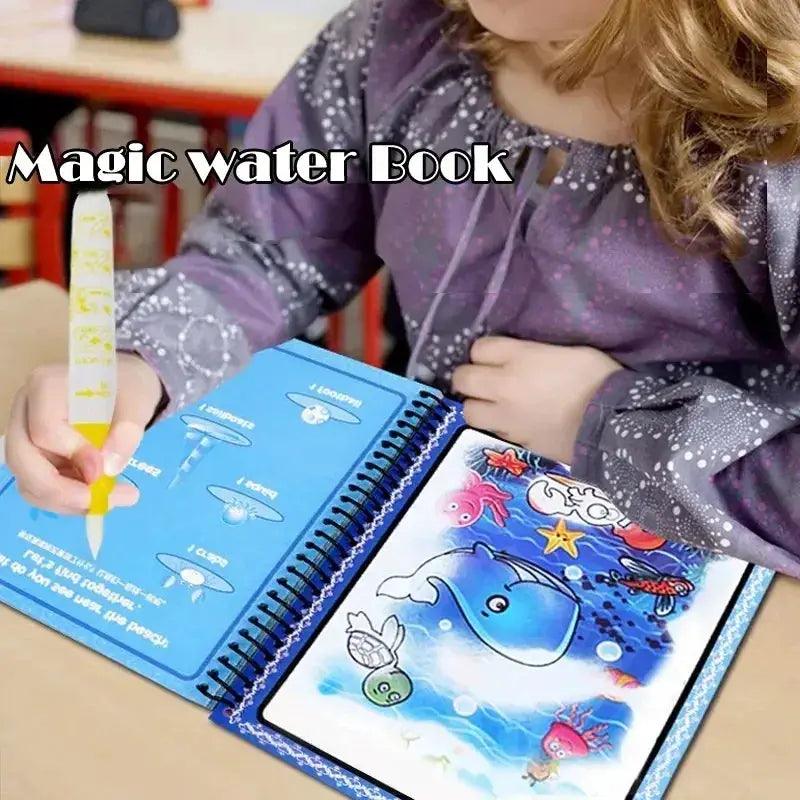  Magic Water Drawing Book for Kids With Reusable Pen -  ToylandEU™