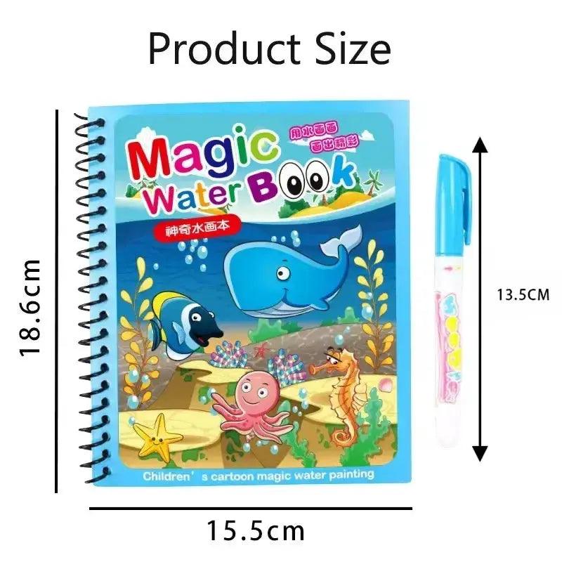  Magic Water Drawing Book for Kids With Reusable Pen -  ToylandEU™
