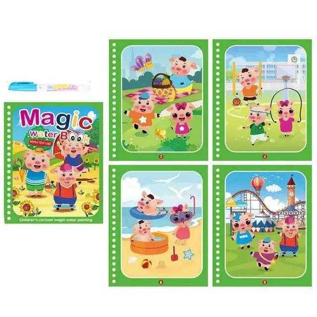  Magic Water Drawing Book for Kids With Reusable Pen -  ToylandEU™
