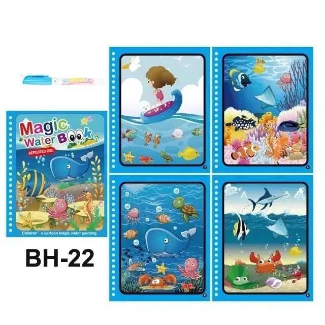  Magic Water Drawing Book for Kids With Reusable Pen -  ToylandEU™