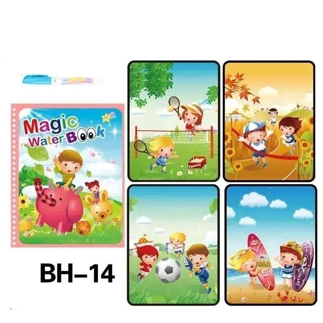  Magic Water Drawing Book for Kids With Reusable Pen -  ToylandEU™