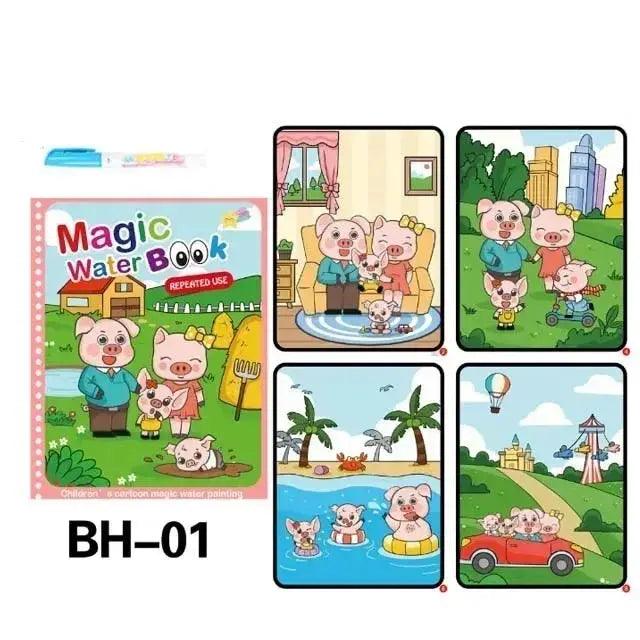  Magic Water Drawing Book for Kids With Reusable Pen -  ToylandEU™