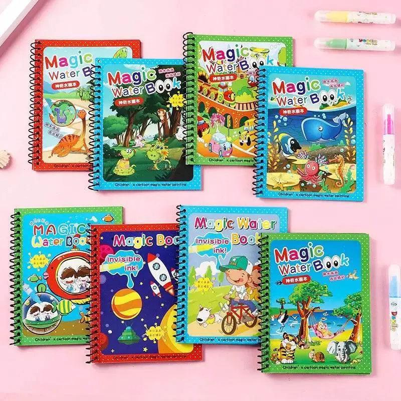  Magic Water Drawing Book for Kids - Mess-Free DIY Coloring & Painting  -  ToylandEU™