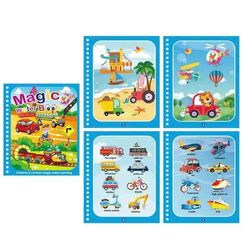  Magic Water Drawing Book for Kids - Mess-Free DIY Coloring & Painting  -  ToylandEU™