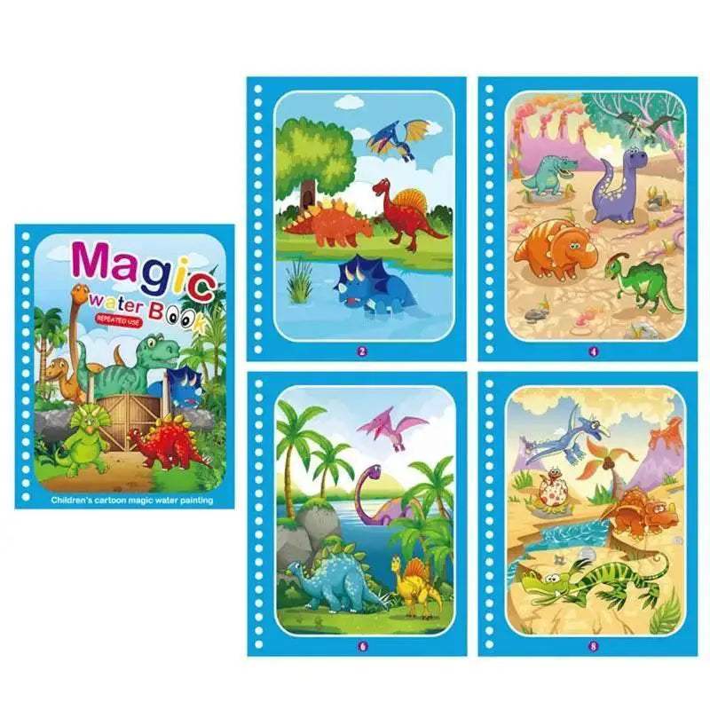  Magic Water Drawing Book for Kids - Mess-Free DIY Coloring & Painting  -  ToylandEU™