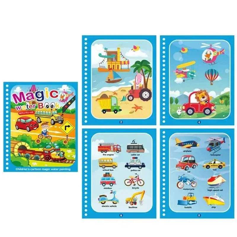  Magic Water Drawing Book for Kids - Mess-Free DIY Coloring & Painting  -  ToylandEU™