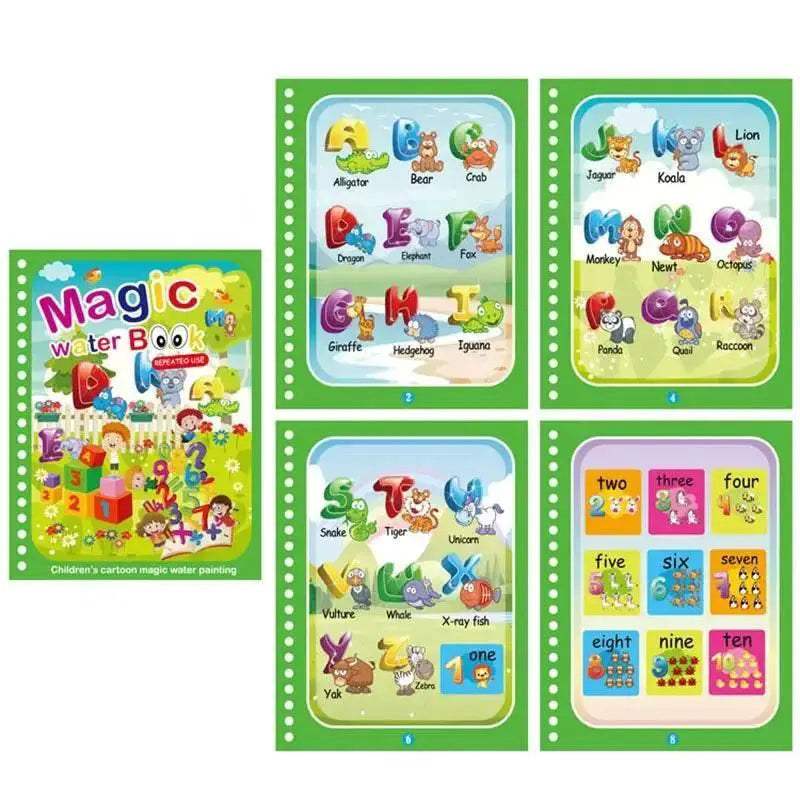  Magic Water Drawing Book for Kids - Mess-Free DIY Coloring & Painting  -  ToylandEU™