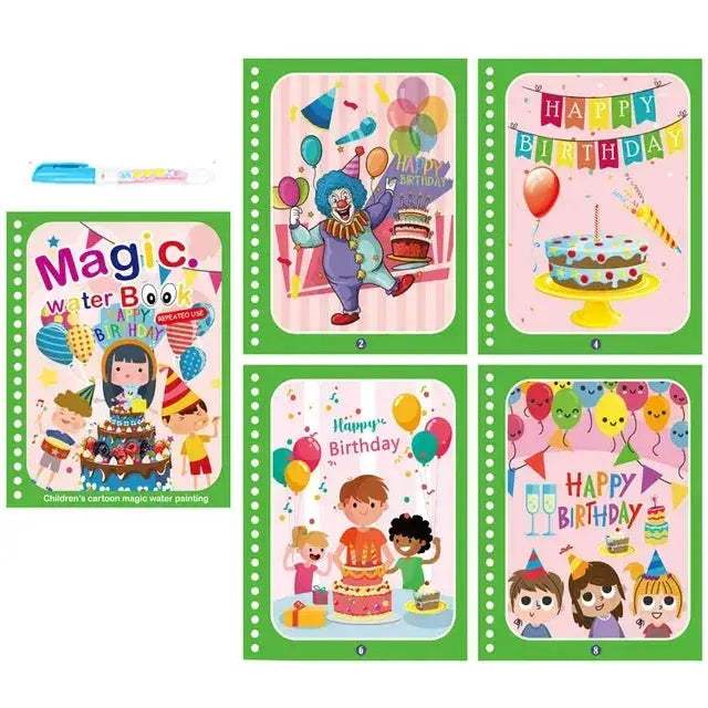 Magic Water Drawing Book for Kids With Reusable Pen - ToylandEU