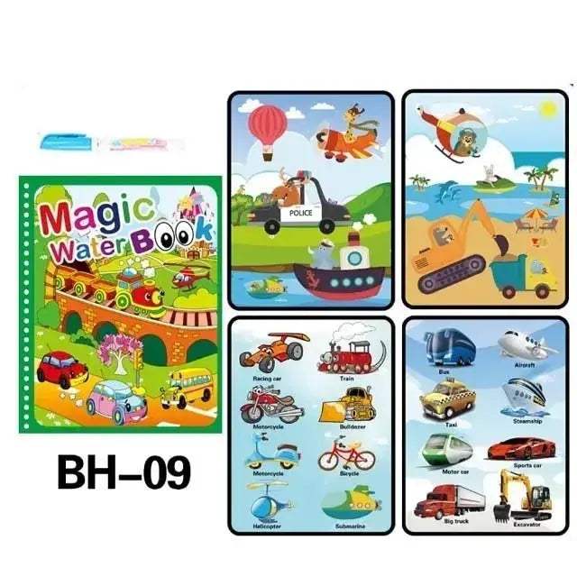 Magic Water Drawing Book for Kids With Reusable Pen - ToylandEU