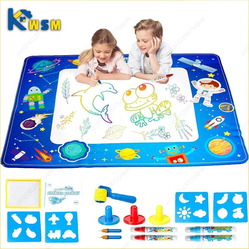 100x80CM Magic Water Drawing Mat Coloring Doodle Kids Gifts - ToylandEU