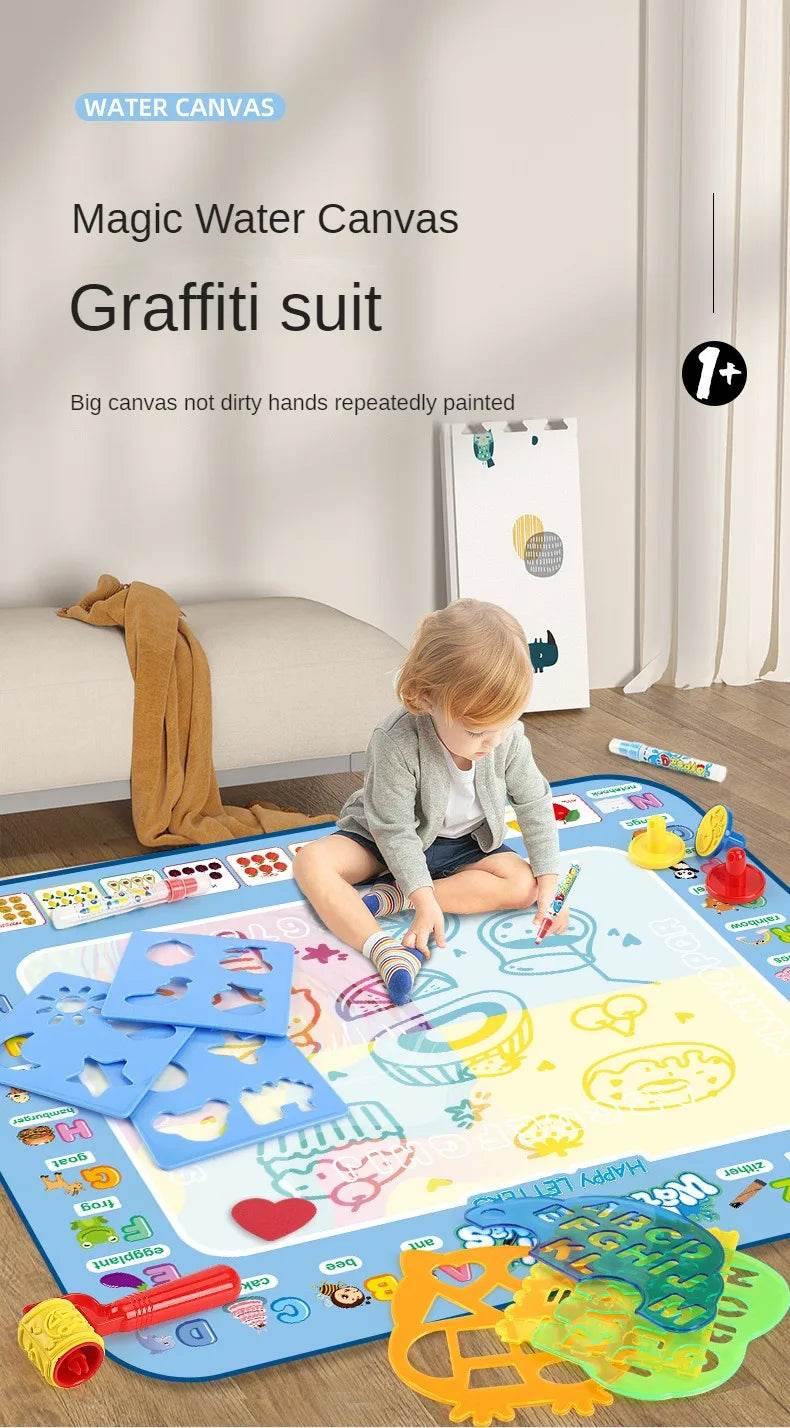 100x80CM Magic Water Drawing Mat Coloring Doodle Kids Gifts - ToylandEU