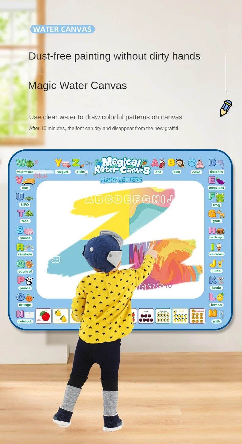 100x80CM Magic Water Drawing Mat Coloring Doodle Kids Gifts - ToylandEU
