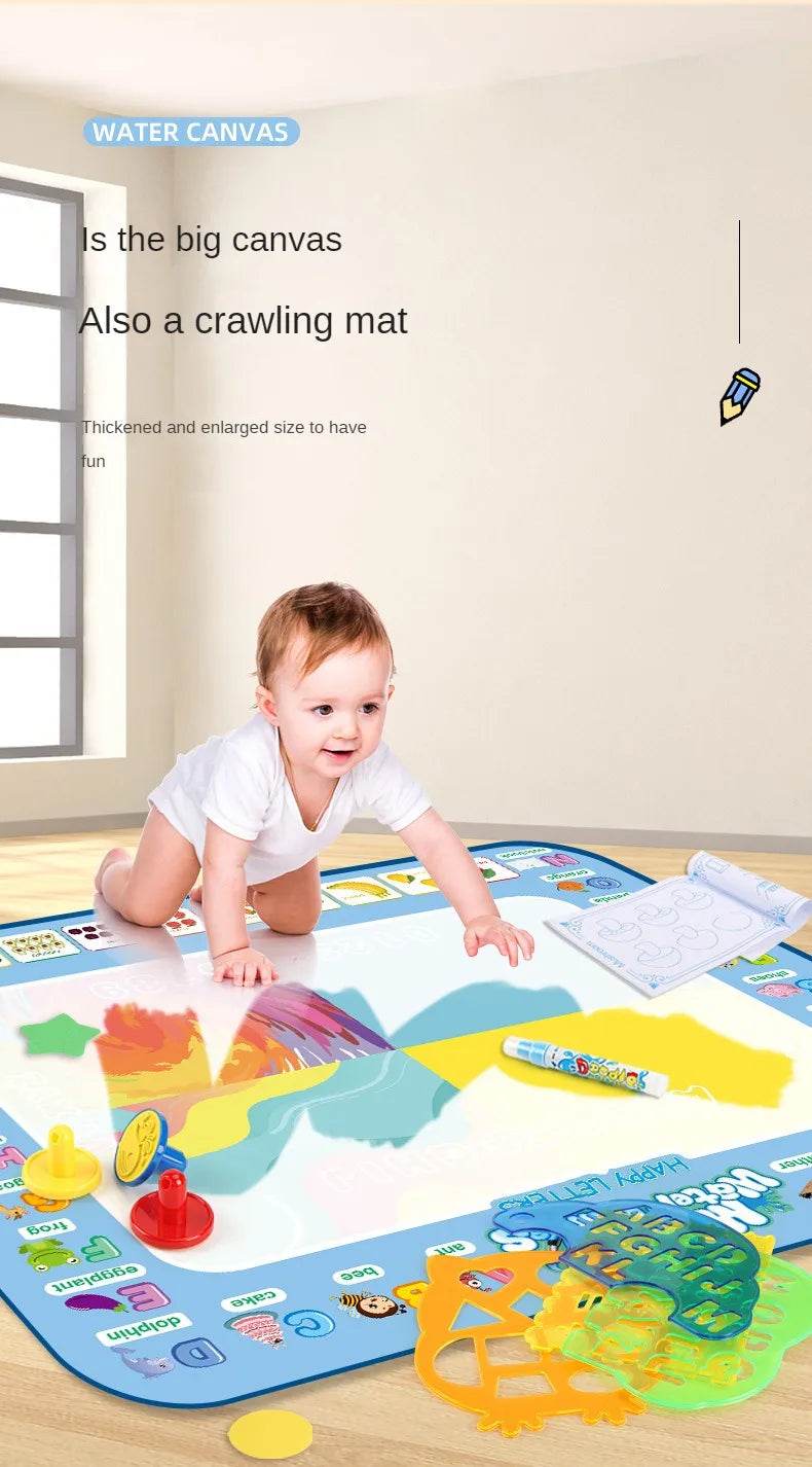 100x80CM Magic Water Drawing Mat Coloring Doodle Kids Gifts - ToylandEU