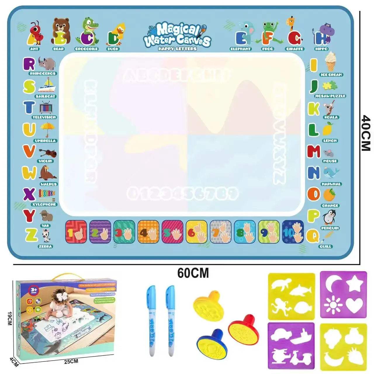  Magic Water Drawing Mat For Kids Mess Free Learning -  ToylandEU™