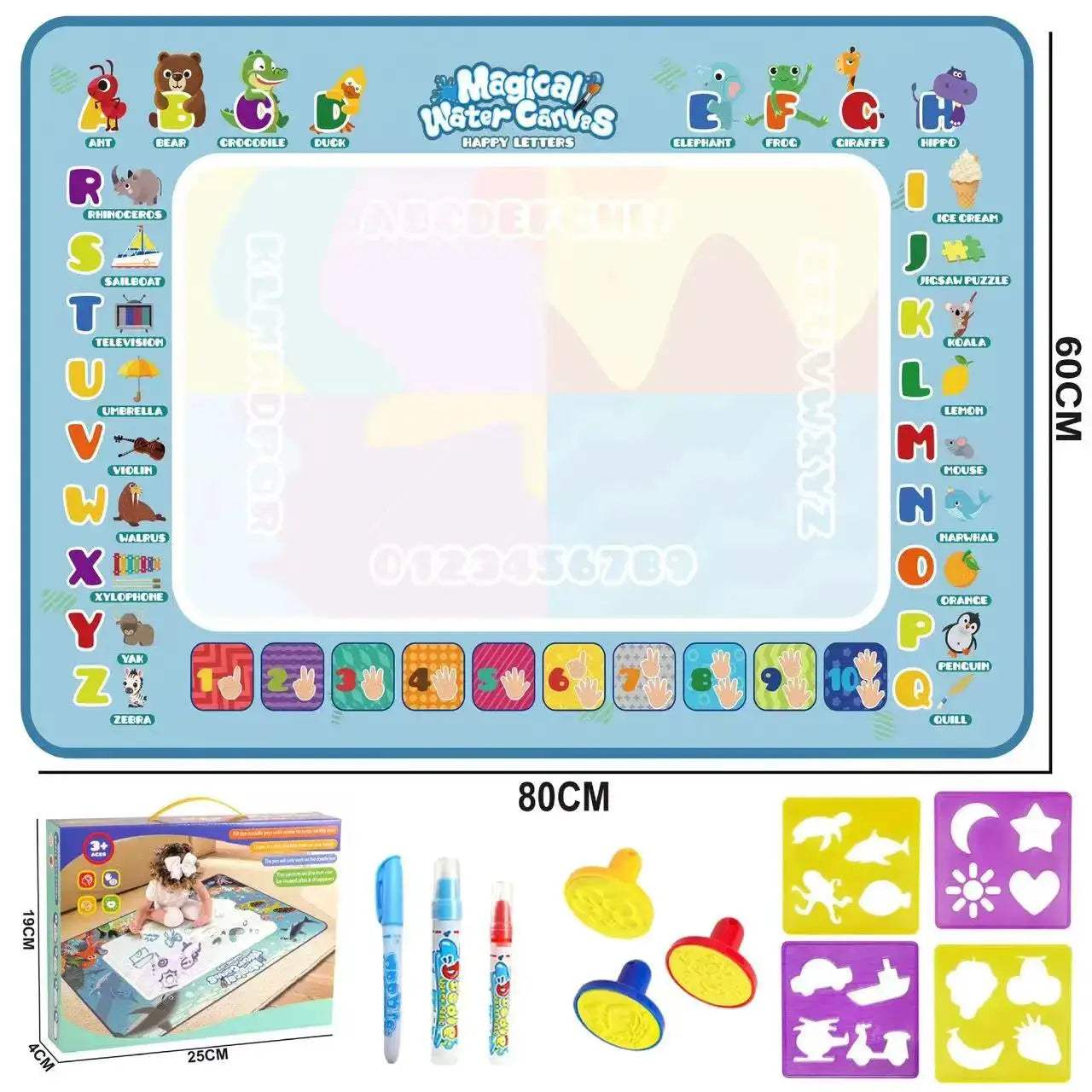  Magic Water Drawing Mat For Kids Mess Free Learning -  ToylandEU™