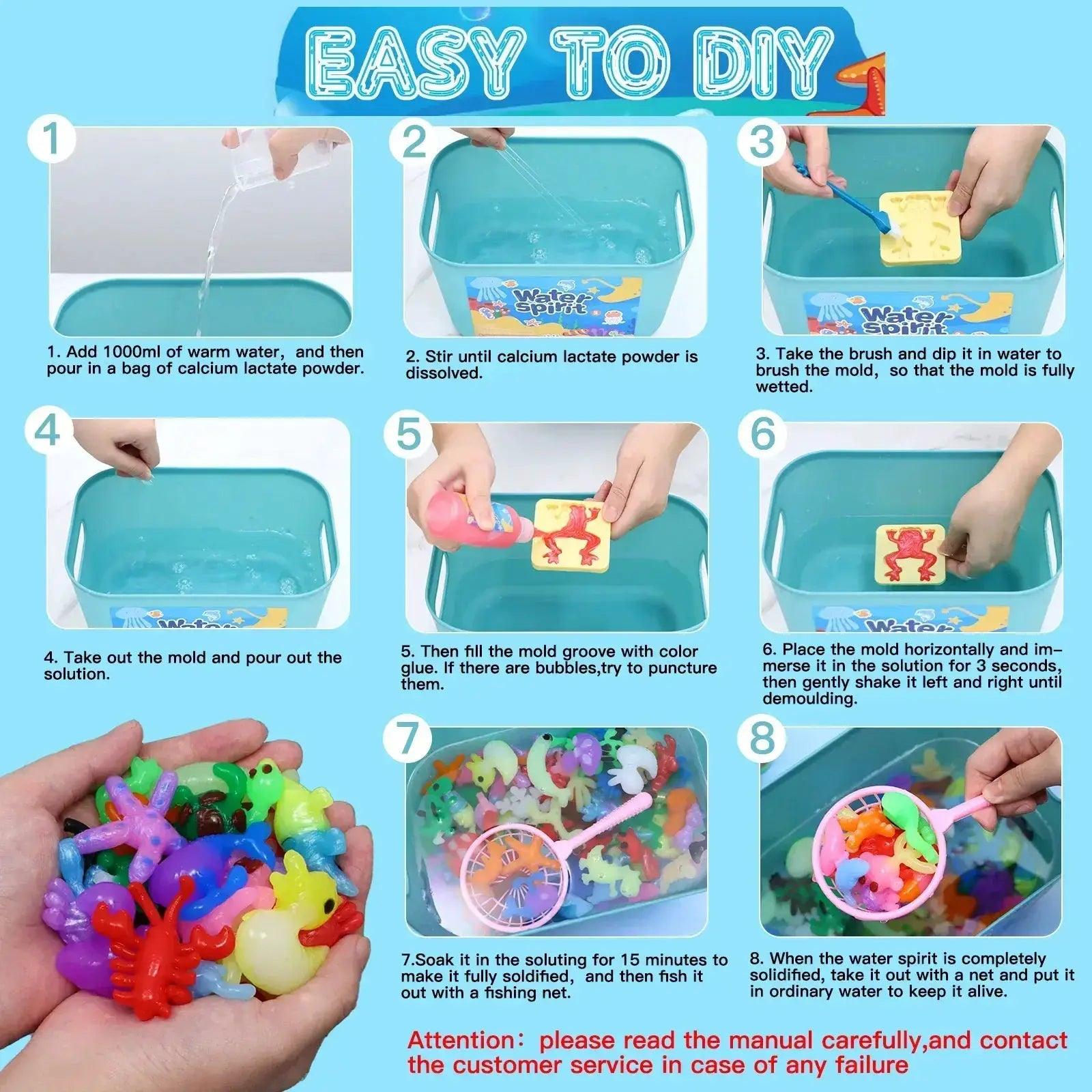  Magic Water Gel Toy Kit Non Toxic Safe DIY Squishy -  ToylandEU™