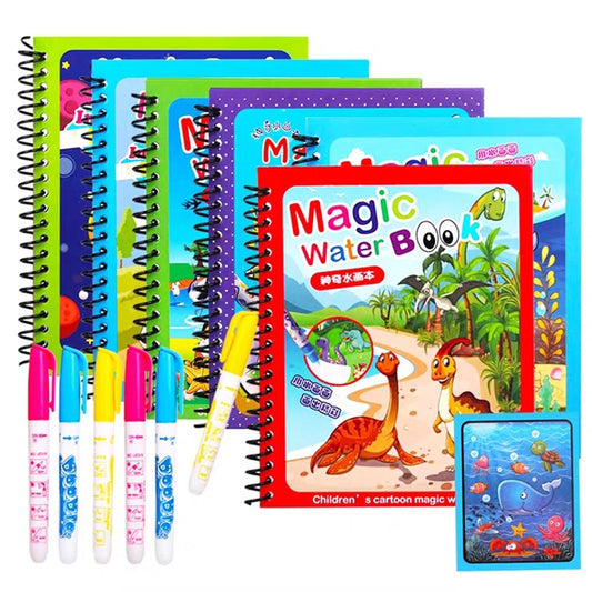 Water Drawing Book Magic Pen Kids Doodle Coloring - Book Water Drawing - ToylandEU