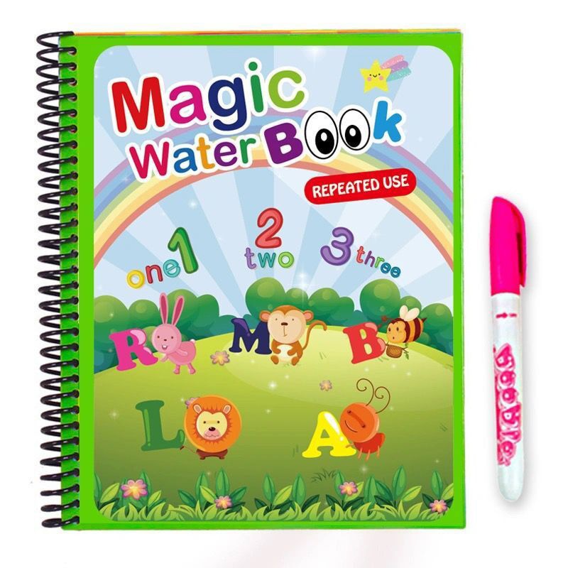 Water Drawing Book Magic Pen Kids Doodle Coloring - Book Water Drawing
