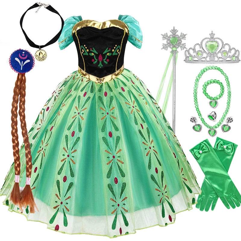 Magical Disney Elsa Costume Lace Trim Knee Length For Girls - ToylandEU