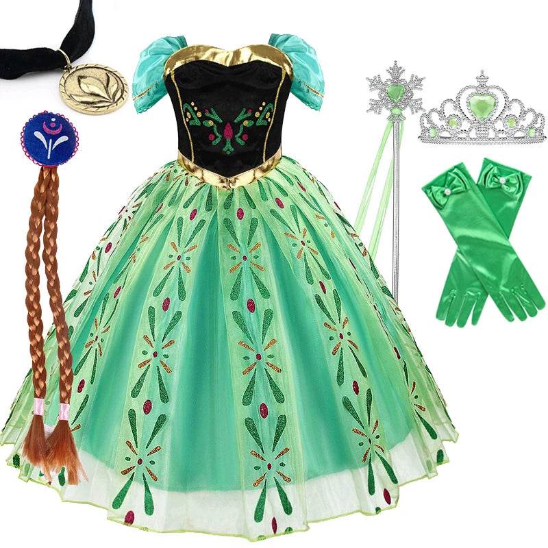 Magical Disney Frozen Princess Dress Lace Trim For Girls - ToylandEU