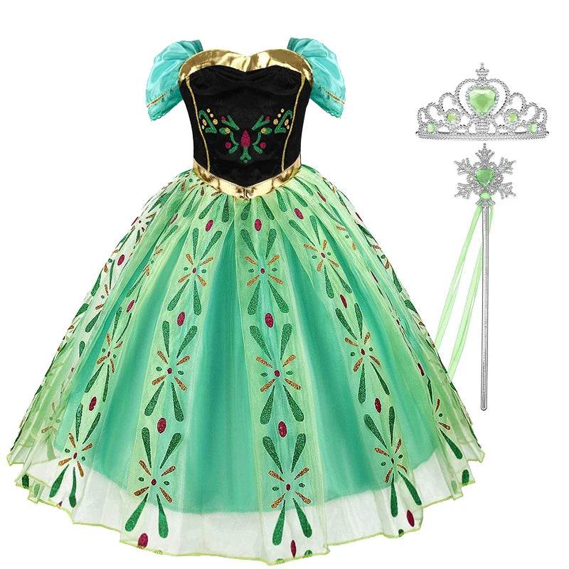 Magical Disney Frozen Princess Dress Lace Trim For Girls - ToylandEU