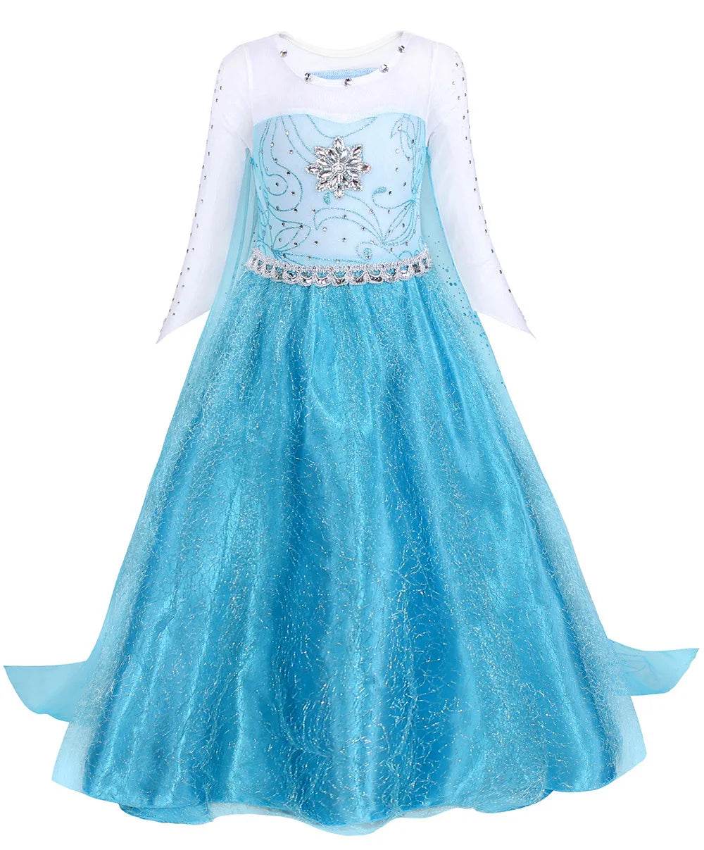 Magical Disney Princess Dress For Girls With Appliques - ToylandEU