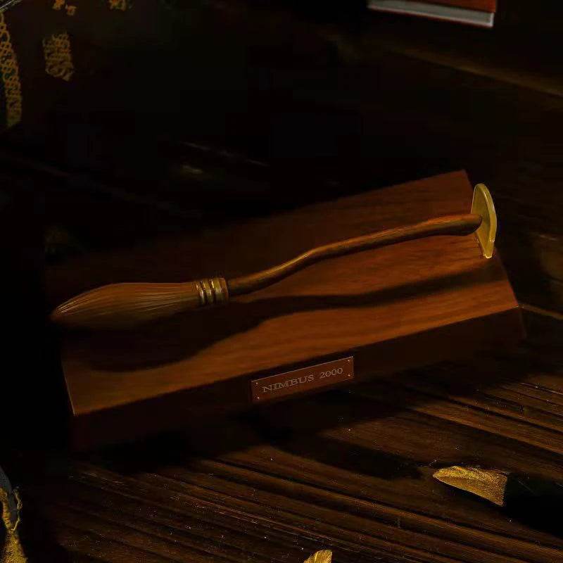 Magical Floating Broomstick Pen - Enchanting Wizard Desk Decor - ToylandEU