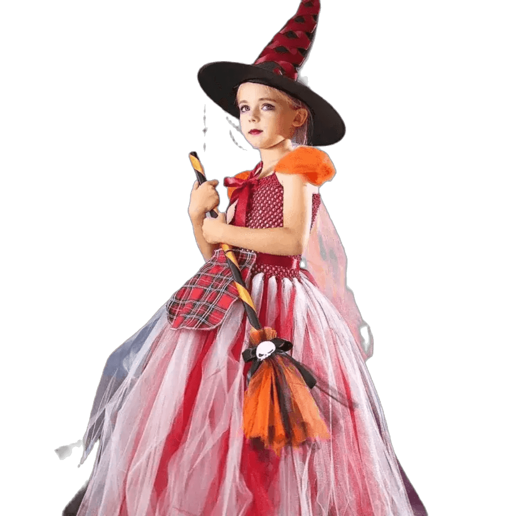  Magical Girls' Halloween Witch Costume Set with Dress & Makeup Kit -  ToylandEU™