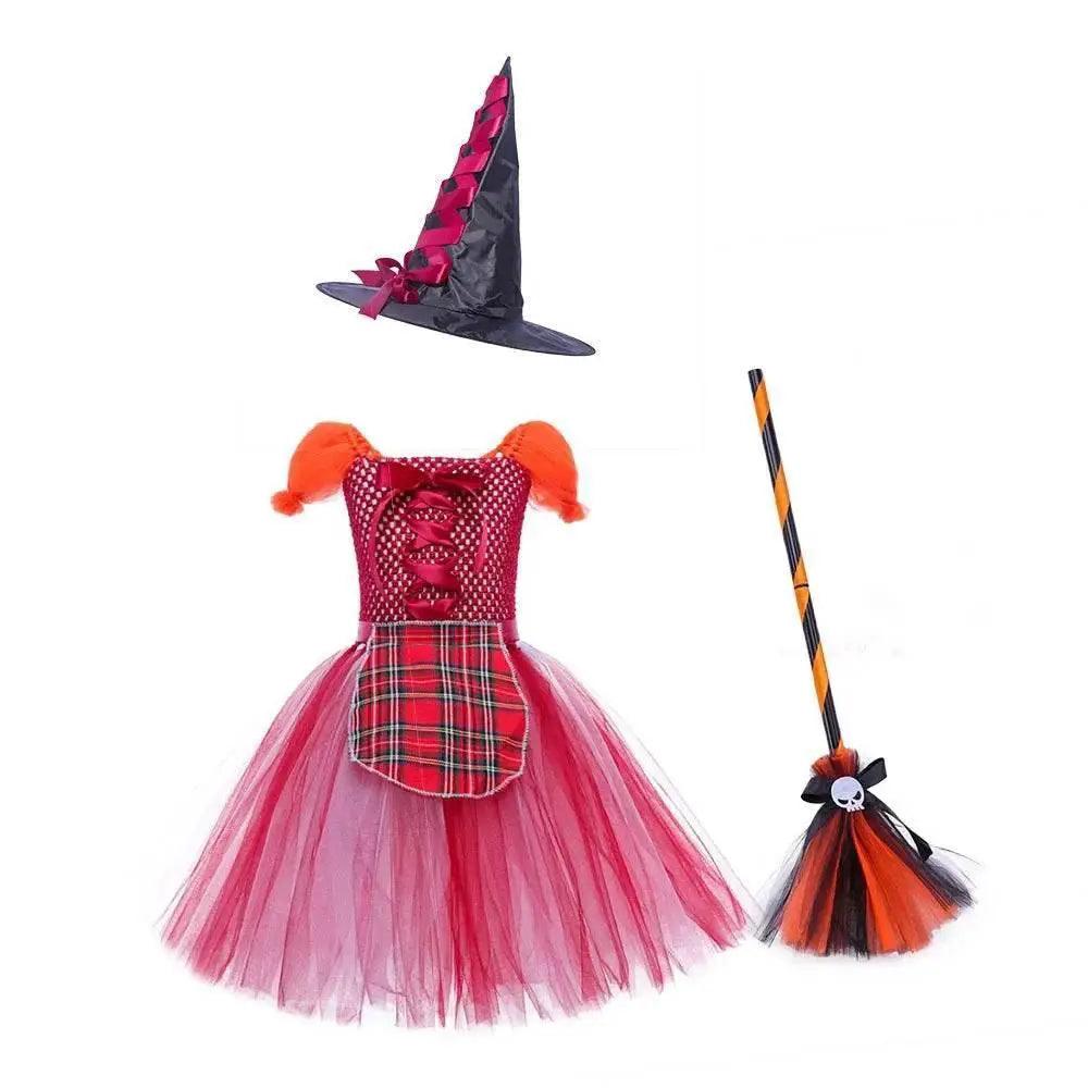  Magical Girls' Halloween Witch Costume Set with Dress & Makeup Kit -  ToylandEU™