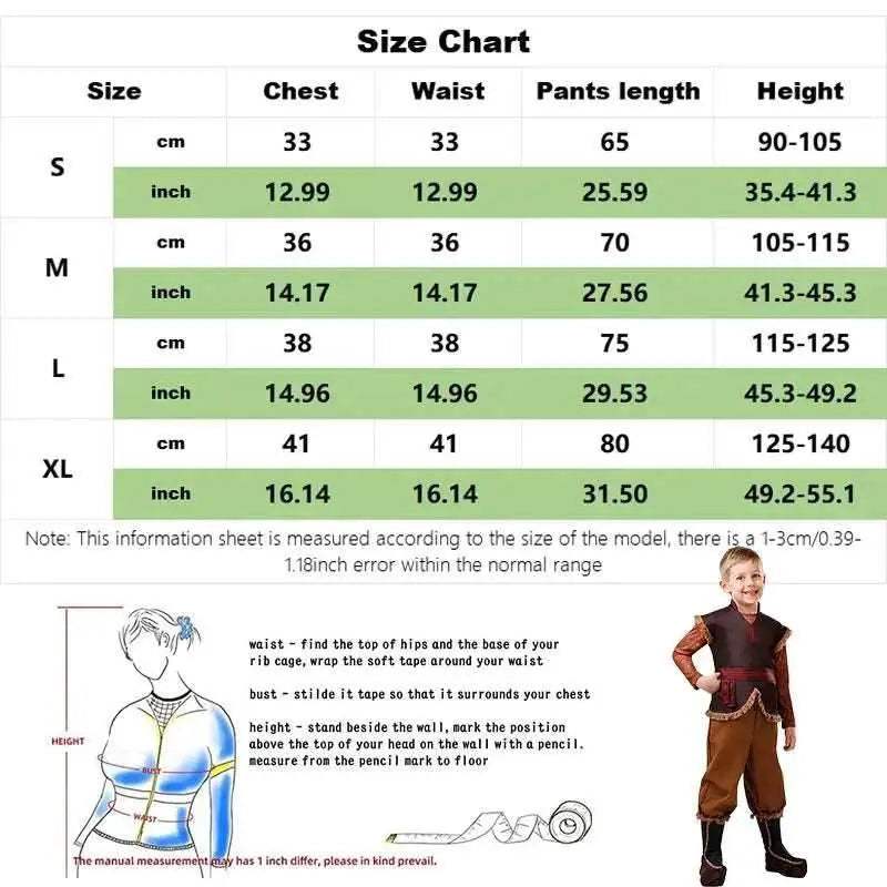 Magical Kristoff Cosplay Costume for Boys - Perfect for Themed Events - ToylandEU