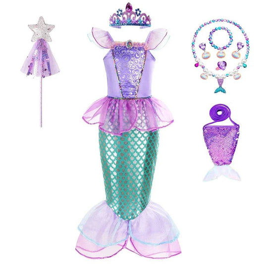 Magical Mermaid Dress Ankle Length For Girls 2 To 10 - ToylandEU