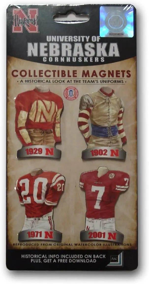  Nebraska Cornhuskers Magnets 4 Pack Collectible Set -  ToylandEU™