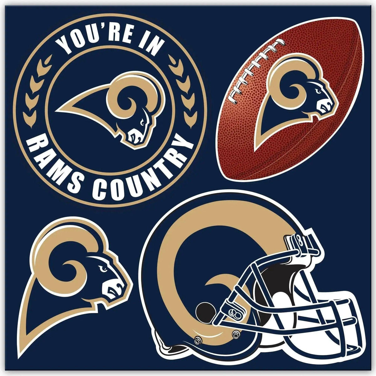  Los Angeles Rams Magnet Set Four Piece Collection Kit -  ToylandEU™
