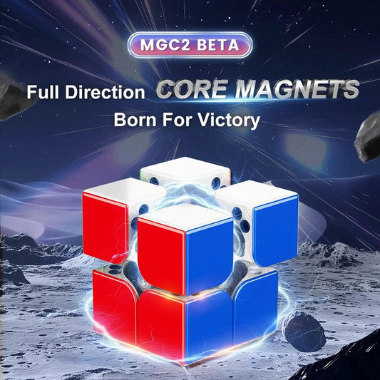  Magnetic 2x2 Speed Cube Stickerless MGC2 Beta Toy -  ToylandEU™