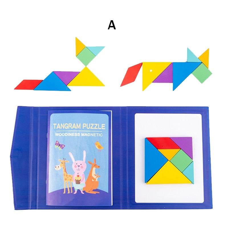 Magnetic 3D Tangram Puzzle Game for Kids' Brain Development - ToylandEU