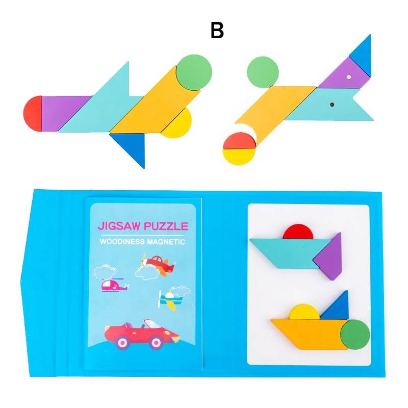 Magnetic 3D Tangram Puzzle Game for Kids' Brain Development - ToylandEU