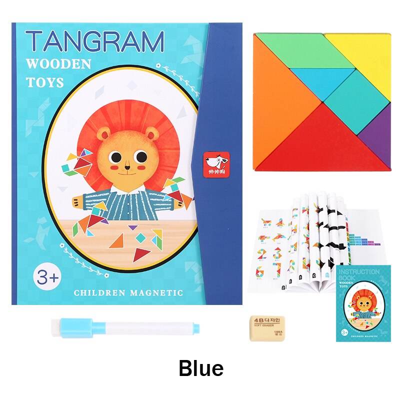 Magnetic 3D Tangram Puzzle Game for Kids' Brain Development - ToylandEU
