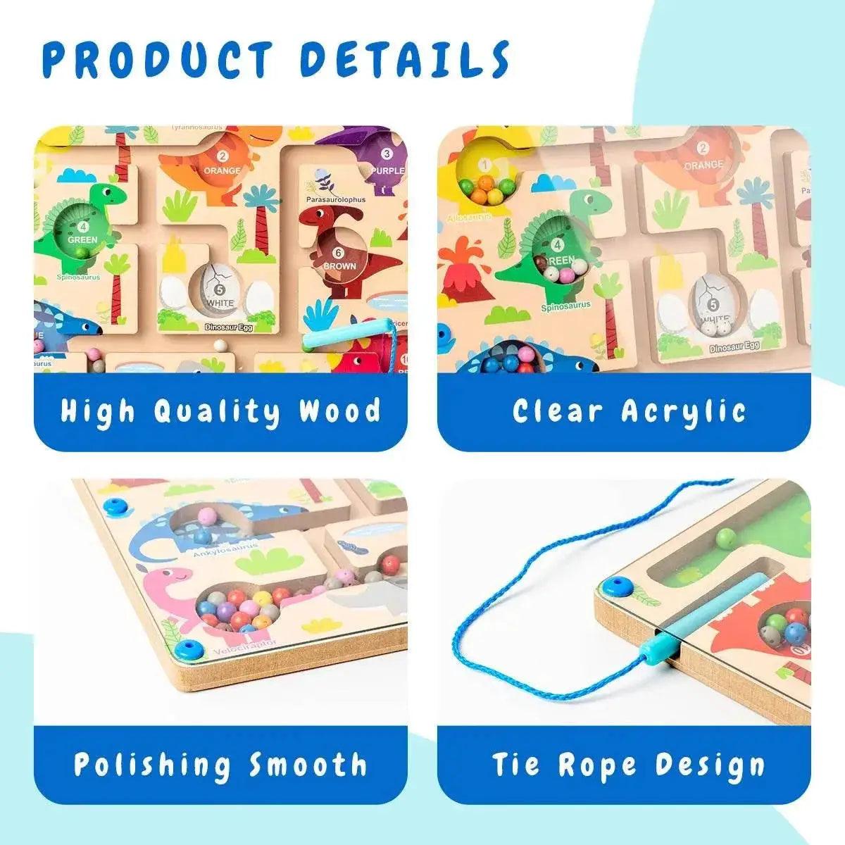  Magnetic Alphabet Maze Board With Pen Montessori Toy -  ToylandEU™