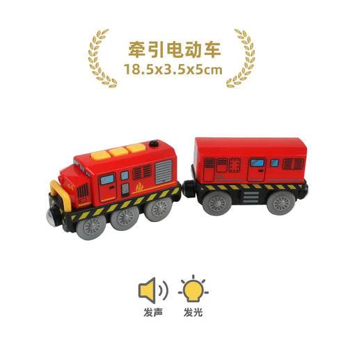 Magnetic Battery-Powered Kids Train Set with Realistic Locomotive Fun - ToylandEU