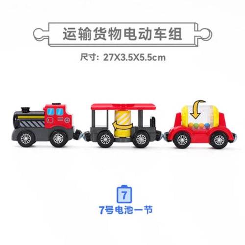 Magnetic Battery-Powered Kids Train Set with Realistic Locomotive Fun - ToylandEU